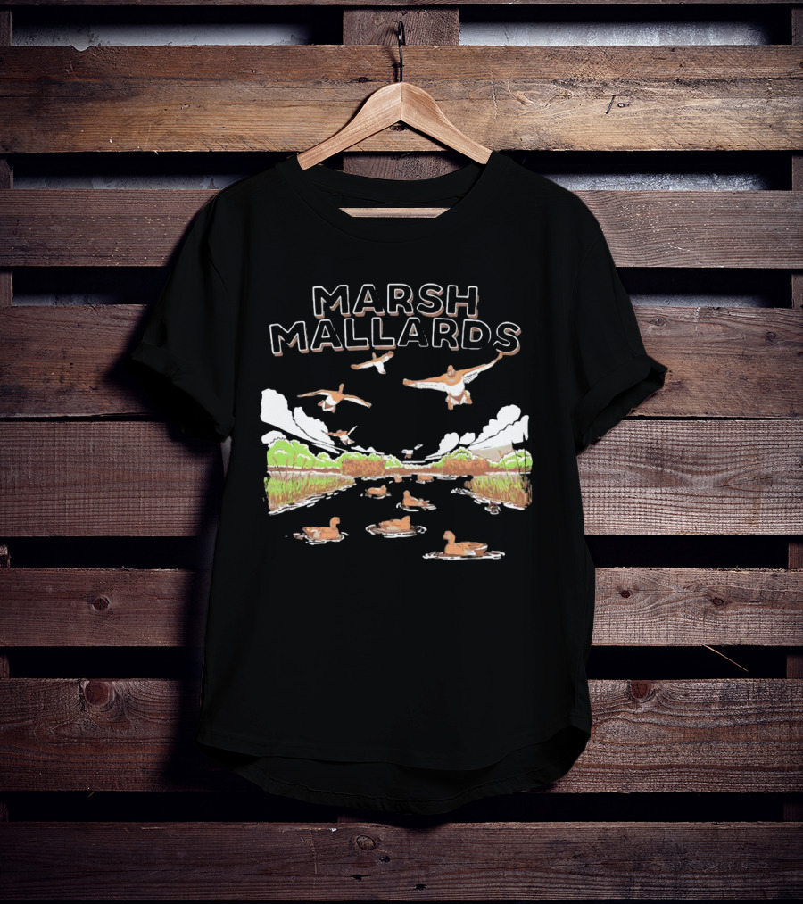 MARSH MALLARDS HUNTING DUCK SCENE JUMBO ANIMALS T-Shirt
