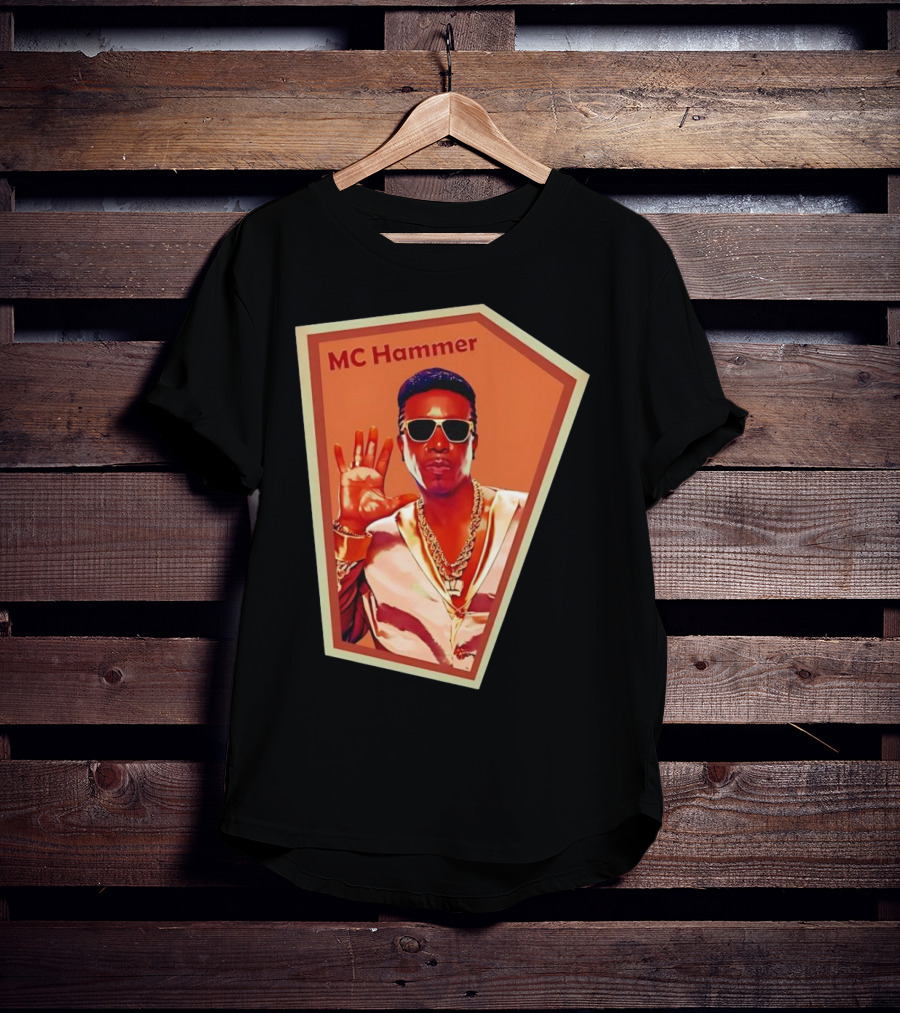 MC Hammer Retro Iconic Style Sunglasses Chains Wave Hand Gesture T-Shirt