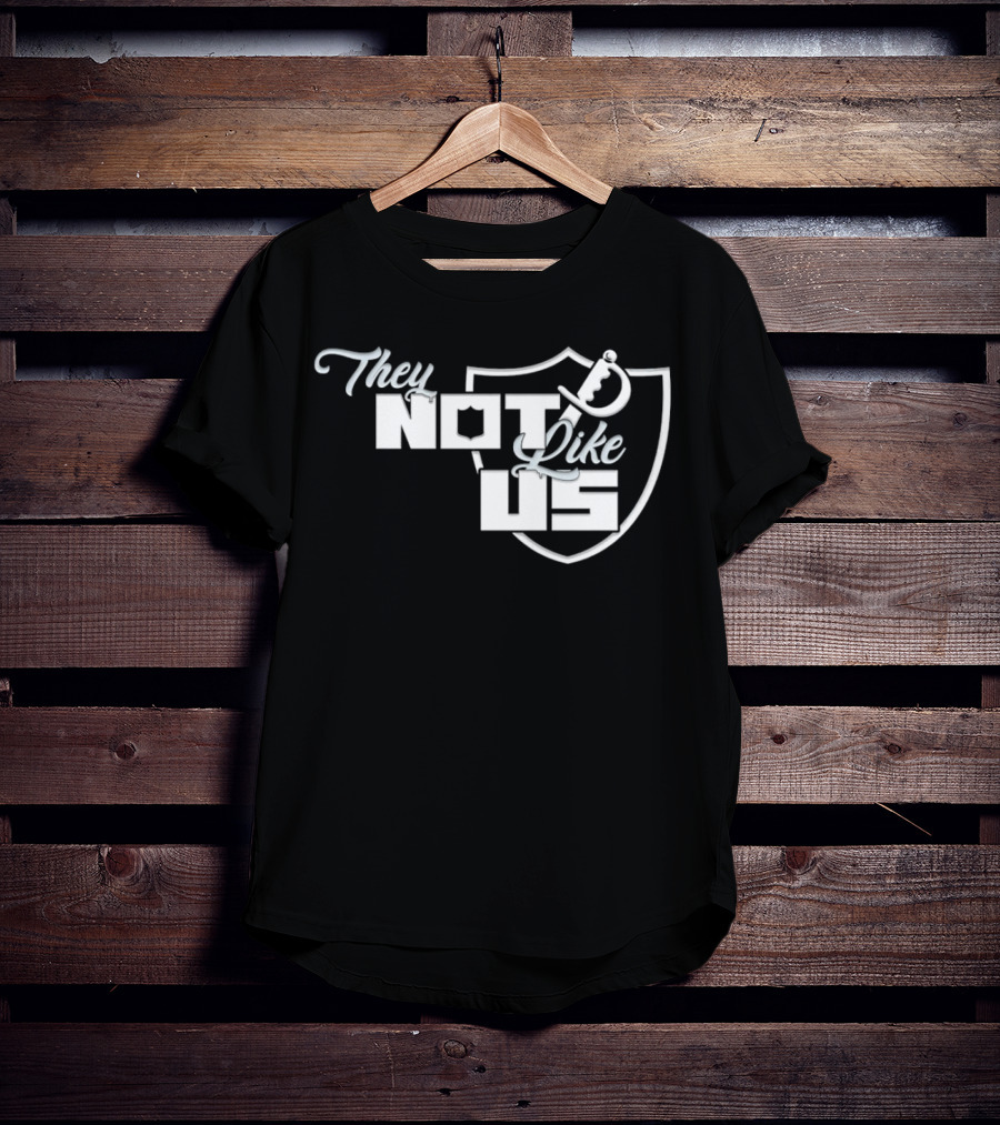 Las Vegas Raiders They Not Like Us Shield T-Shirt