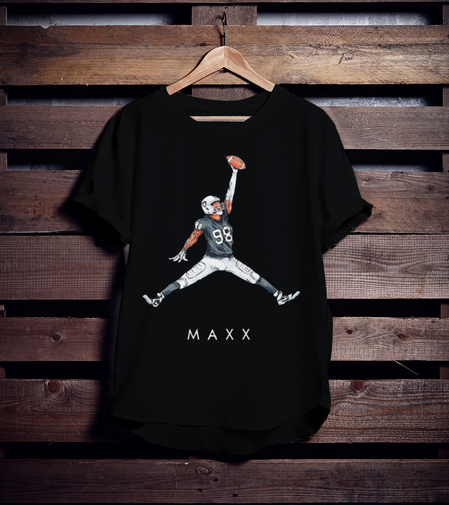 Maxx Crosby Las Vegas Raiders 98 Jumpman Style Maxx T-Shirt