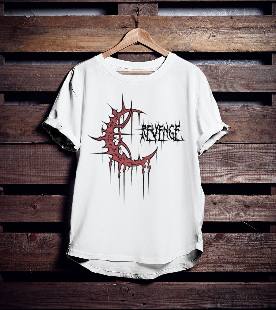 Revenge Crescent Dripping Blood T-Shirt