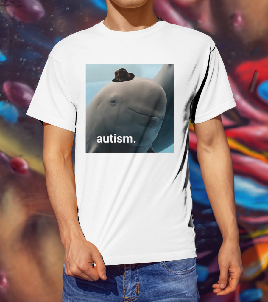Autism Dolphin Meme With Hat T-Shirt