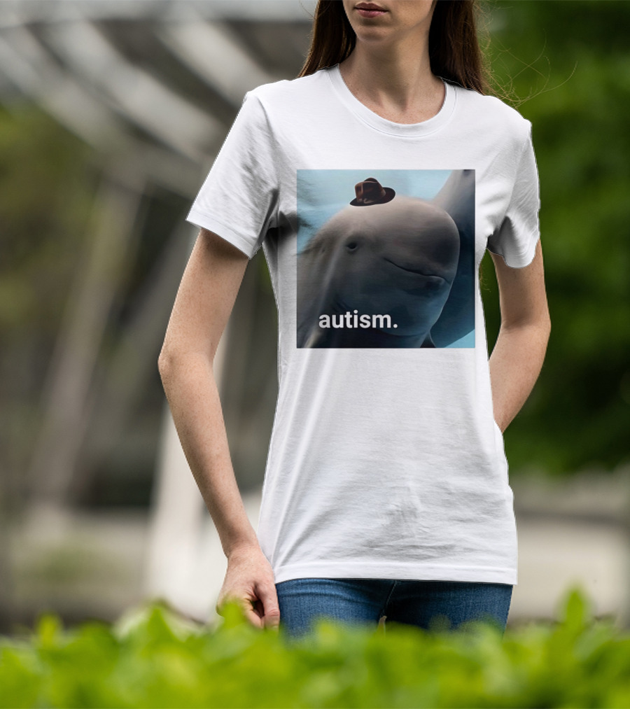 Autism Dolphin Meme With Hat T-Shirt
