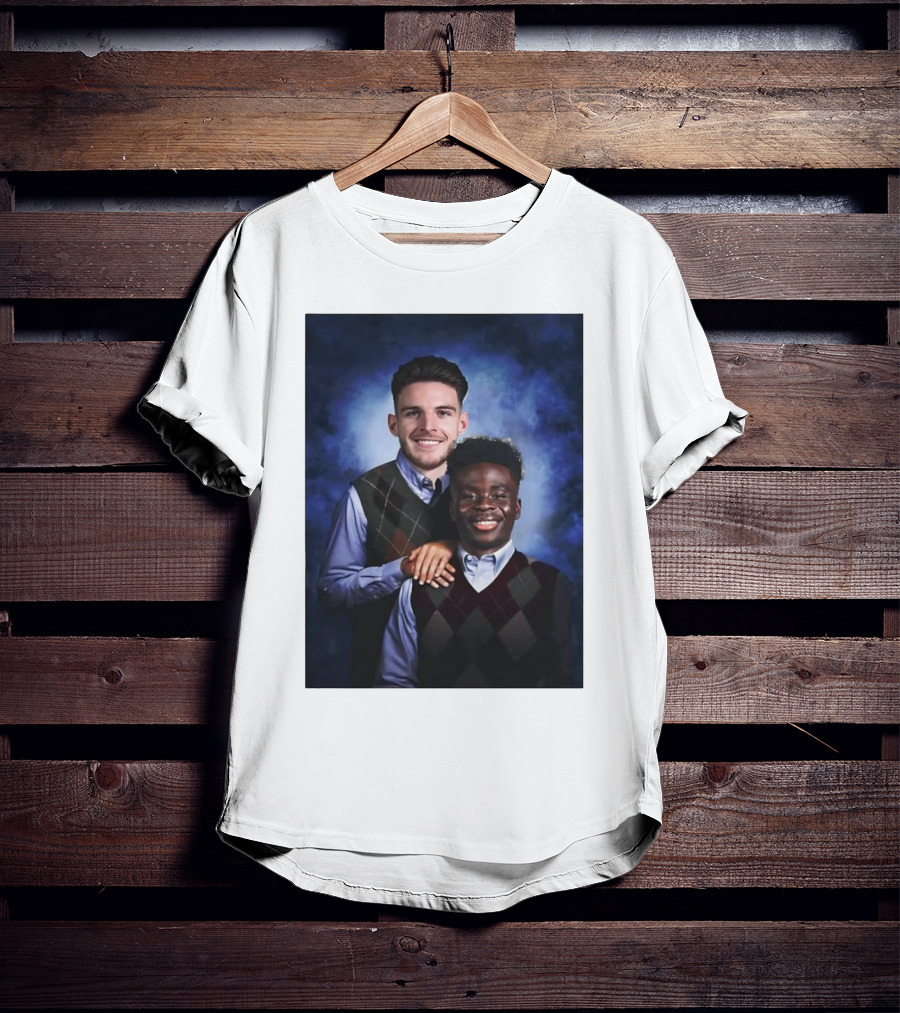 Declan Rice And Bukayo Saka Step Brothers Themed T-Shirt
