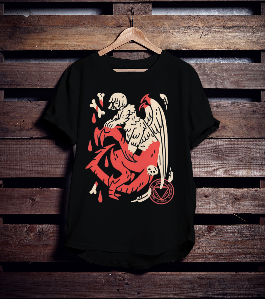 Falin Touden Dungeon Meshi Delicious In Dungeon Forbidden Magic Winged Creature With Skull And Bones T-Shirt