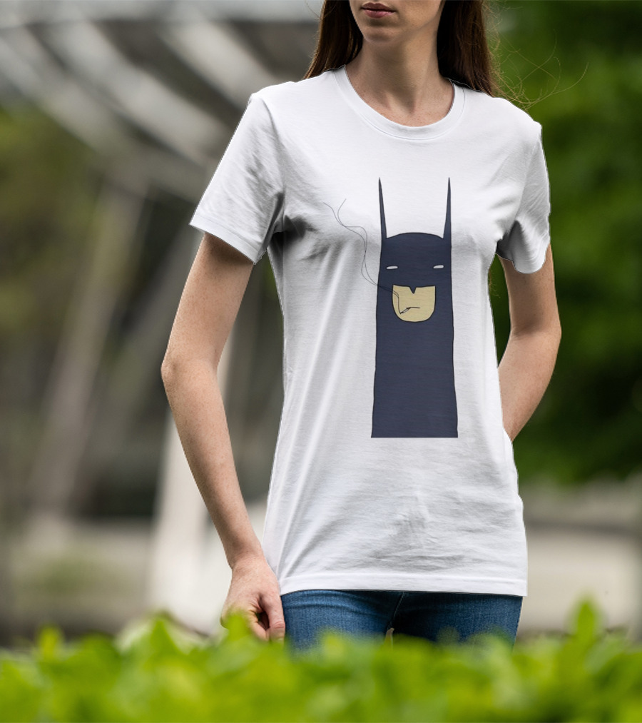 Batman Smoking Cigarette Classic T-Shirt