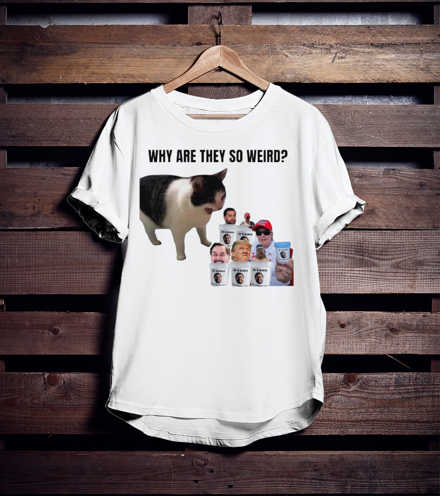 Cat Why Are They So Weird JD Vance Memes Full Family Kit T-Shirt