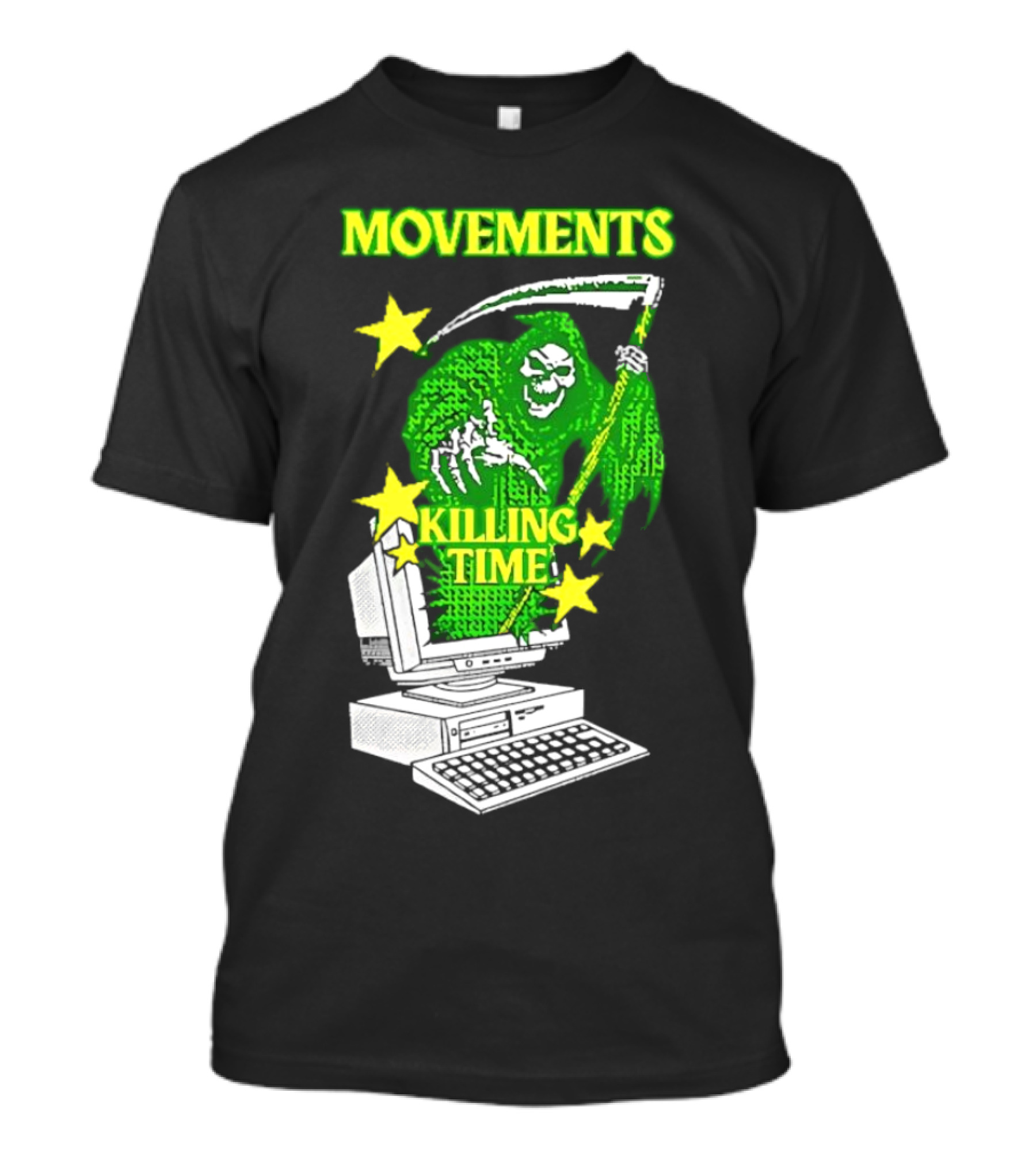 Movements Killing Time Reaper With Computer T-Shirt