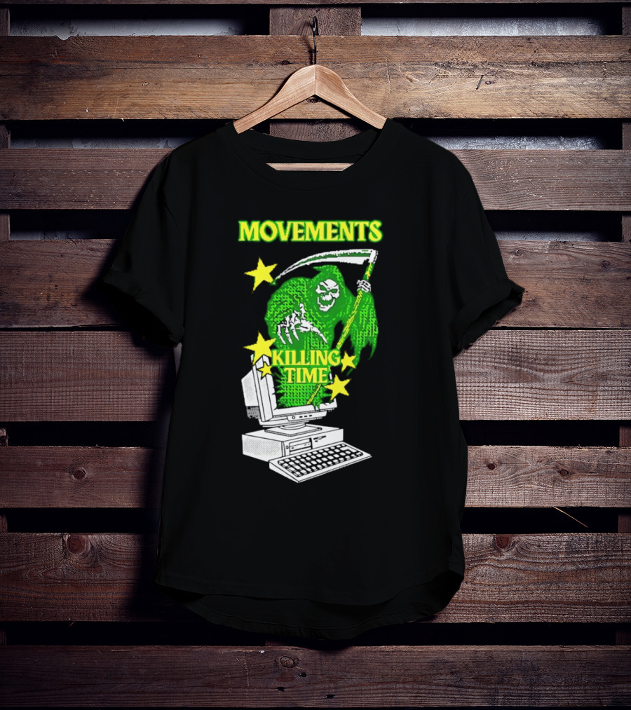 Movements Killing Time Reaper With Computer T-Shirt