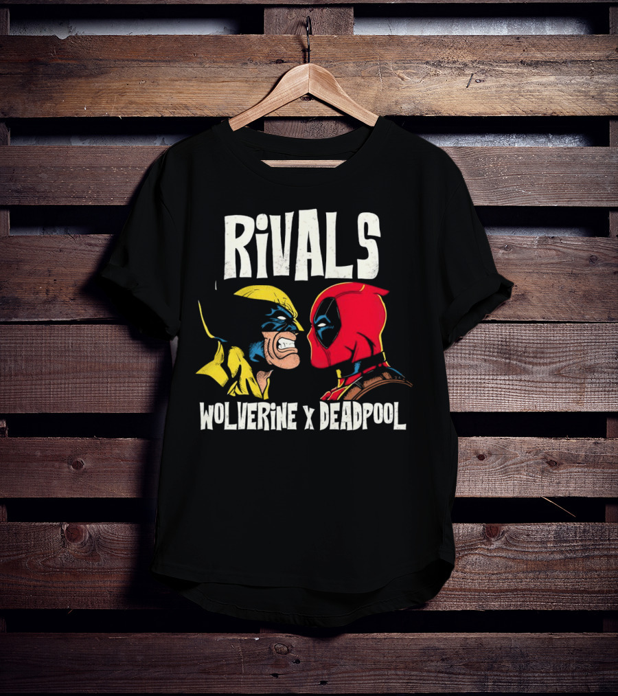 Rivals Wolverine X Deadpool Faceoff T-Shirt