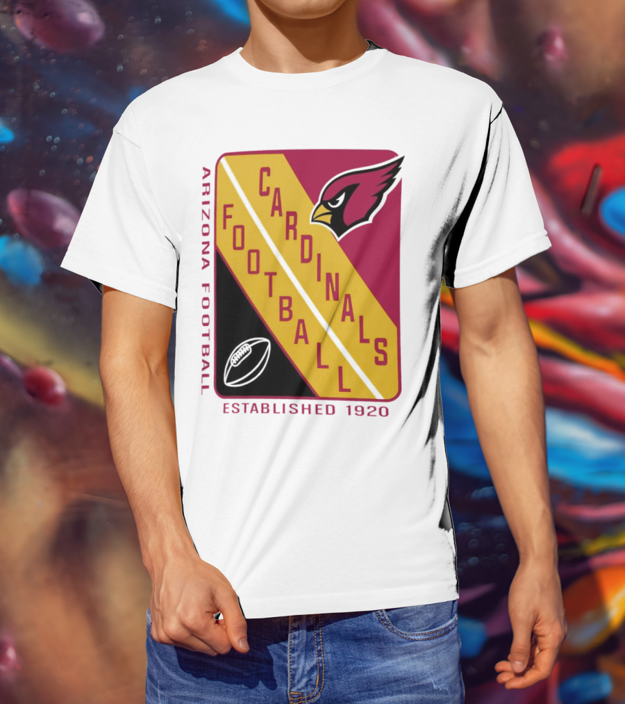Arizona Cardinals Football Established 1920 Starter Shield T-Shirt