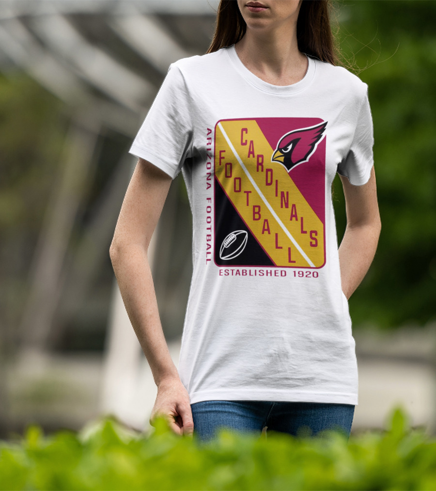 Arizona Cardinals Football Established 1920 Starter Shield T-Shirt