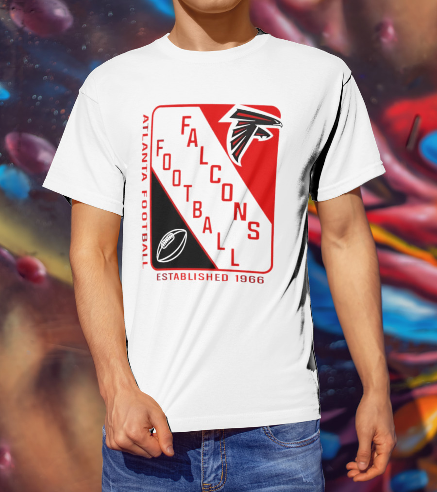 Atlanta Falcons Football Established 1966 Shield T-Shirt