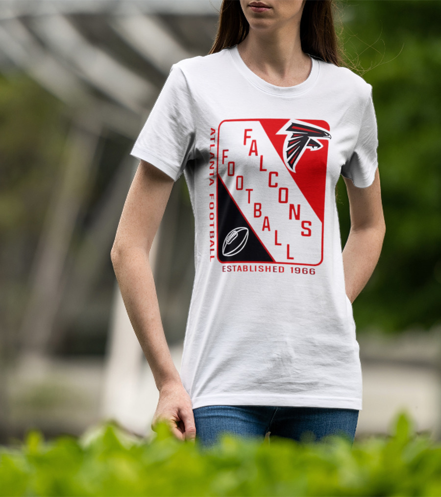 Atlanta Falcons Football Established 1966 Shield T-Shirt