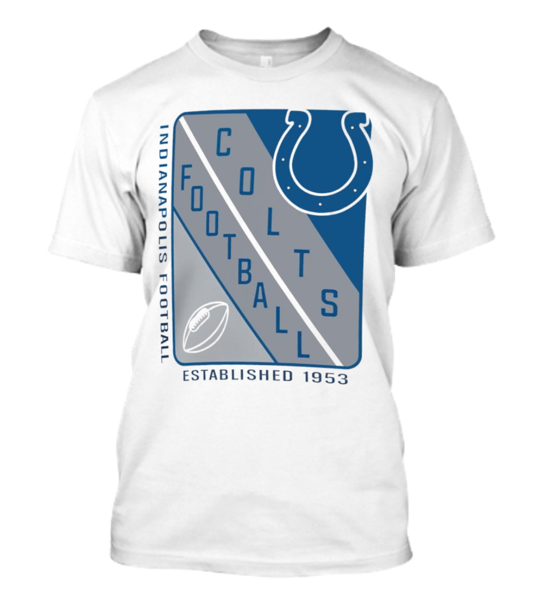 Indianapolis Colts Football Shield Established 1953 T-Shirt