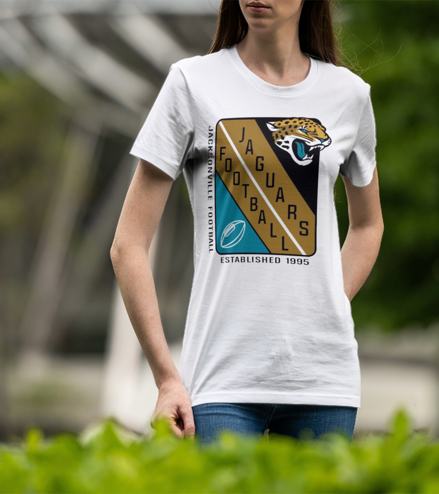 Jacksonville Jaguars Football Established 1995 Jaguars Football T-Shirt