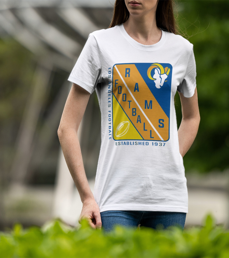 Los Angeles Rams Football Established 1937 T-Shirt