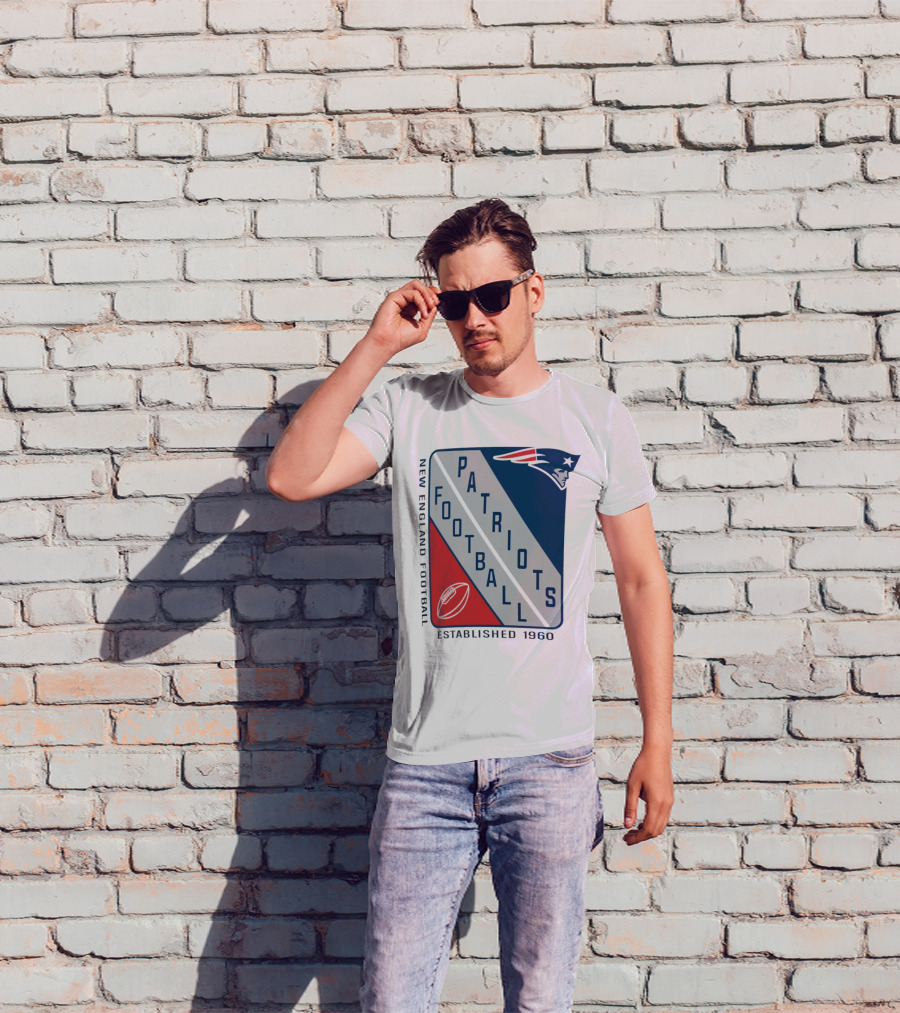 New England Patriots Football Established 1960 Shield T-Shirt