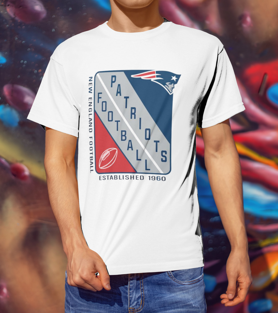 New England Patriots Football Established 1960 Shield T-Shirt