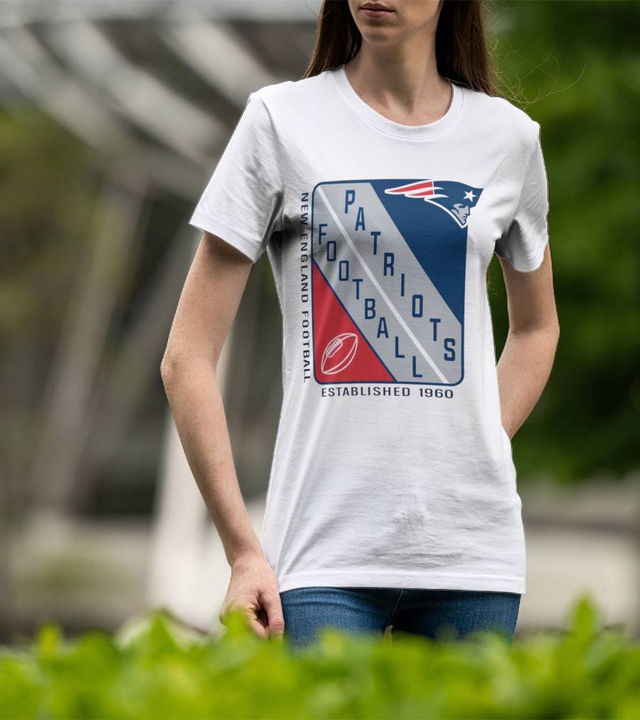 New England Patriots Football Established 1960 Shield T-Shirt