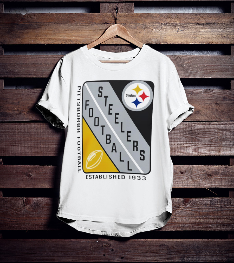 Pittsburgh Steelers Football Established 1933 Shield T-Shirt