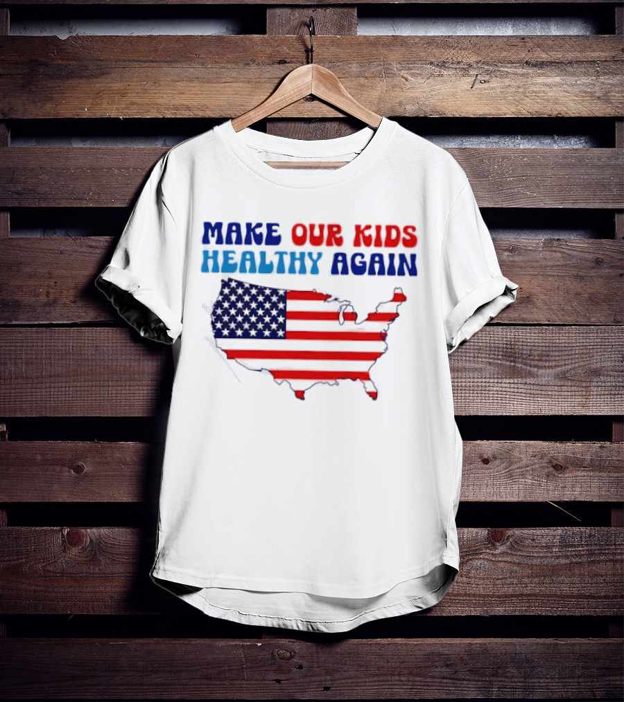 Make Our Kids Healthy Again United States Map T-Shirt