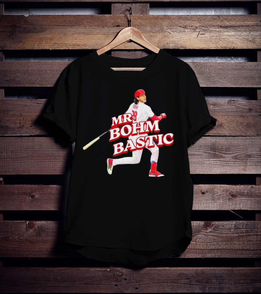 Philadelphia Phillies Alec Bohm Mr. Bohm Bastic Baseball Player T-Shirt