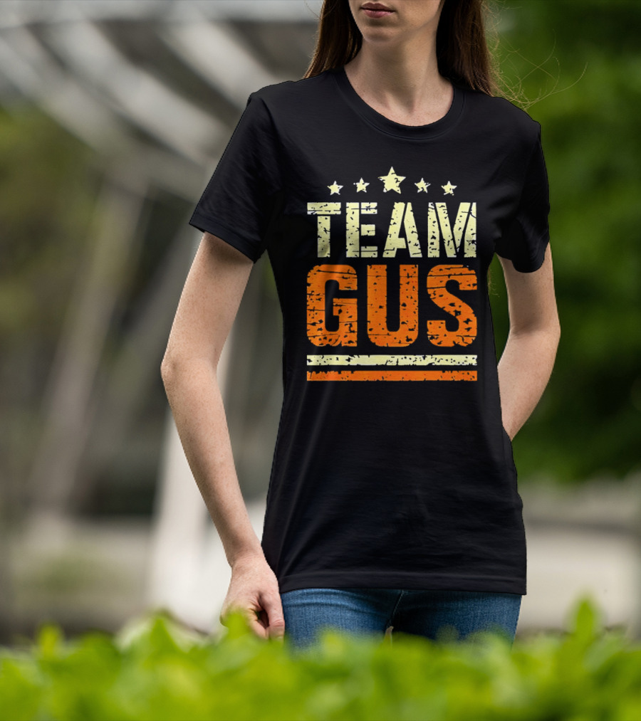 Team Gus Retro Vintage Style Stars T-Shirt