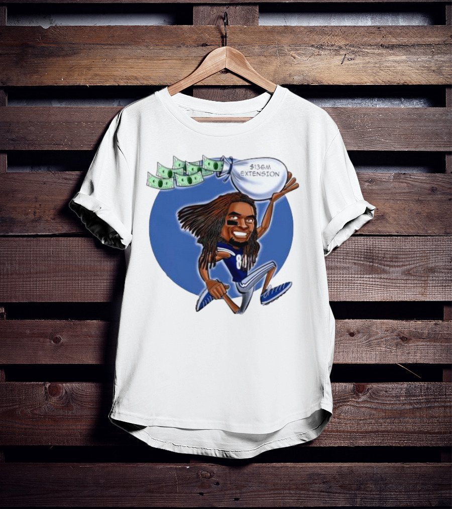 Ceedee Lamb Dallas Cowboys $136M Extension Cartoon T-Shirt