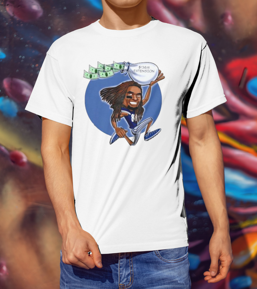 Ceedee Lamb Dallas Cowboys $136M Extension Cartoon T-Shirt