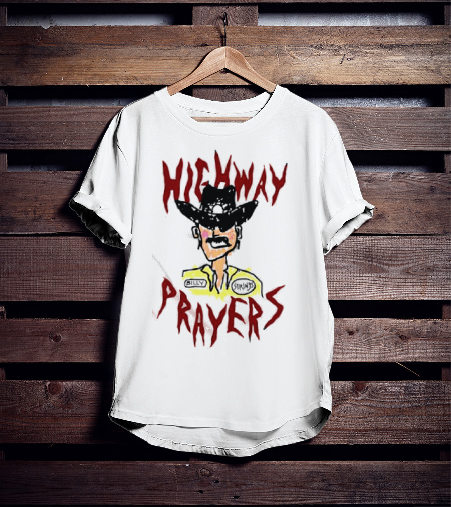 Highway Prayers Cowboy Sheriff With Billy Strings Badge T-Shirt
