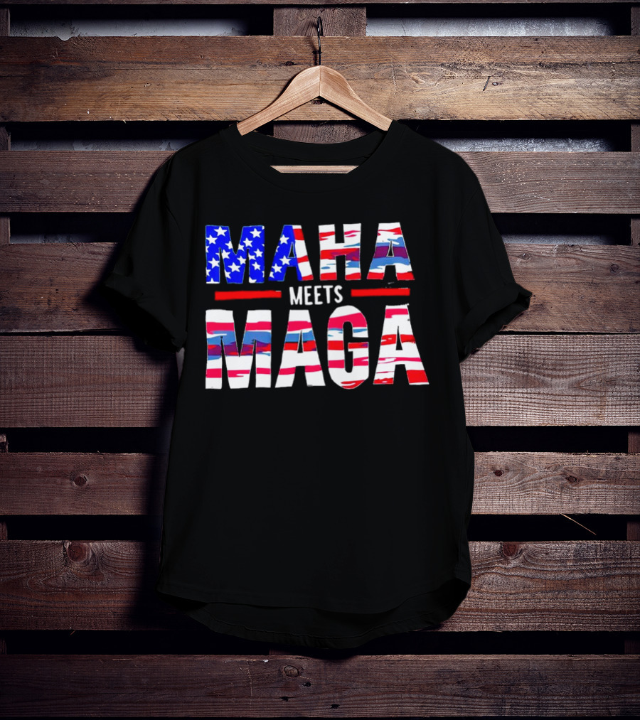 MAHA Meets MAGA US Flag T-Shirt