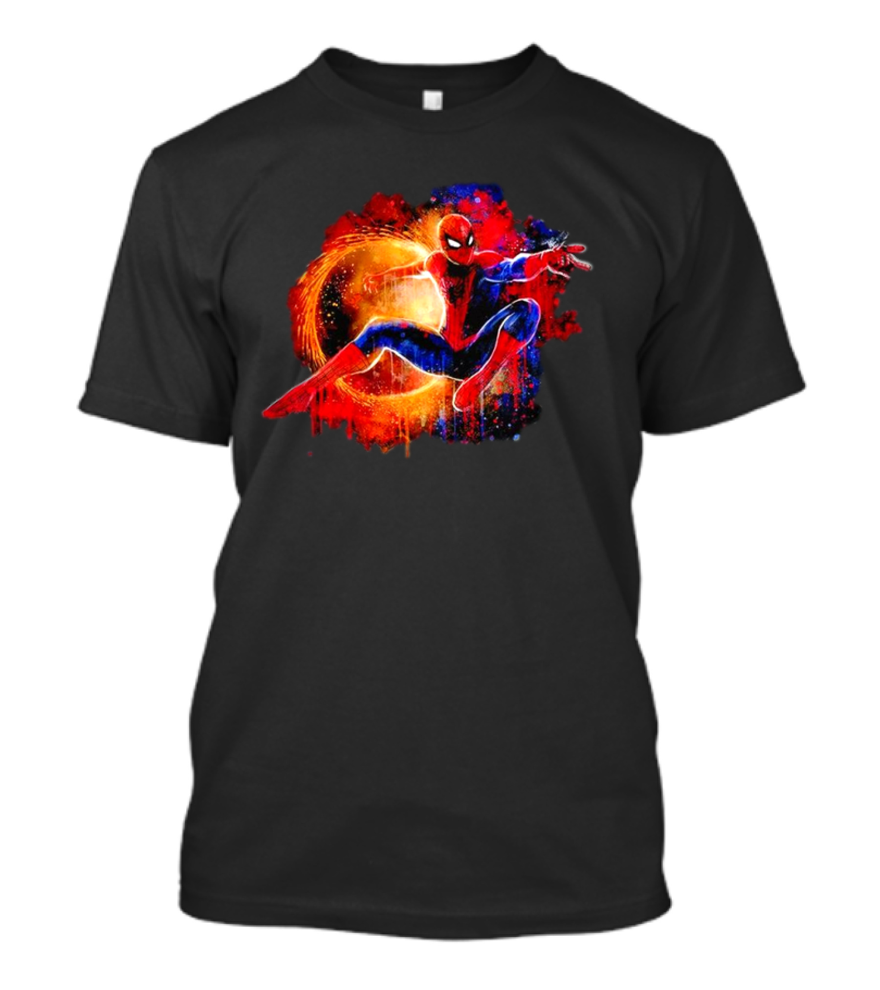 Spiderman Dynamic Splash Through The Vivid Spiderverse T-Shirt