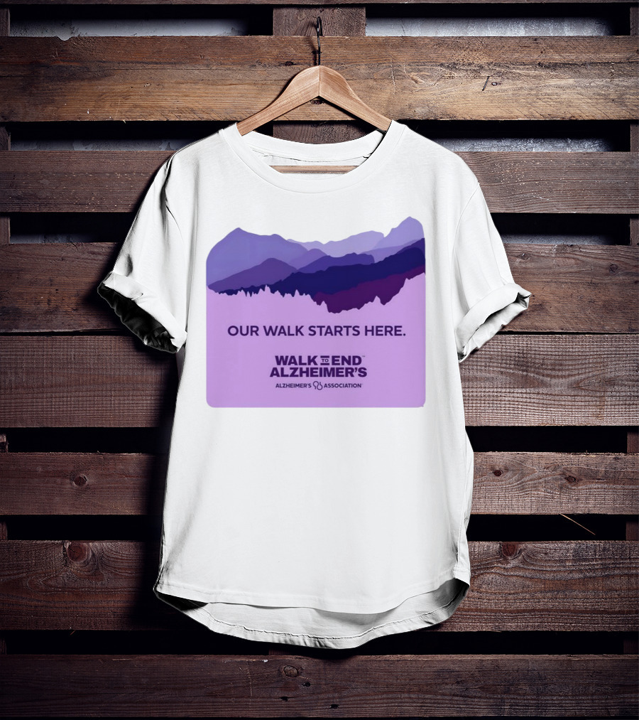 Our Walk Starts Here Walk To End Alzheimer’s Alzheimer's Association T-Shirt