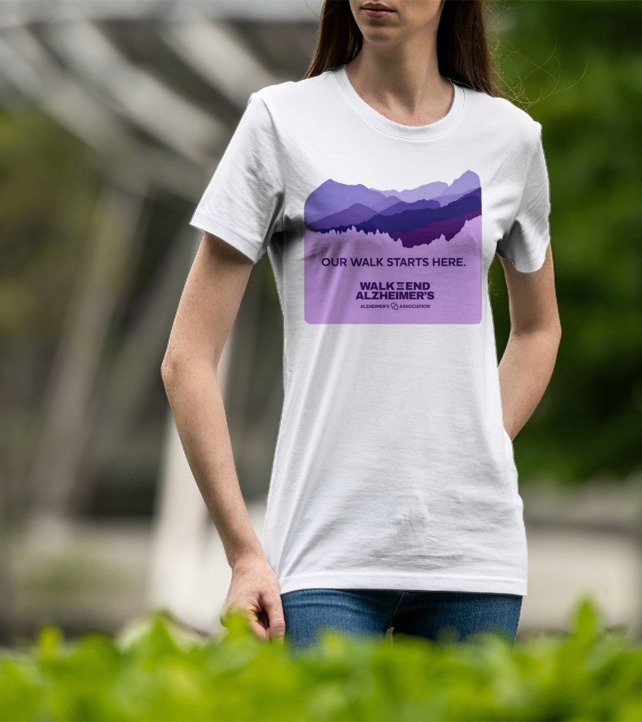 Our Walk Starts Here Walk To End Alzheimer’s Alzheimer's Association T-Shirt