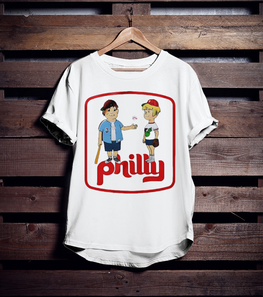 Philadelphia Phillies Phil And Phillis Philly Baseball Cartoon T-Shirt