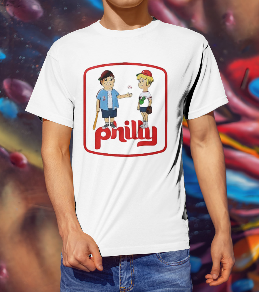 Philadelphia Phillies Phil And Phillis Philly Baseball Cartoon T-Shirt