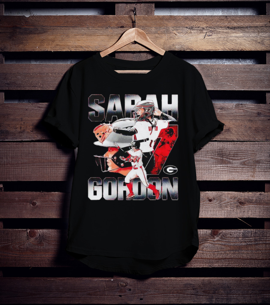 Sarah Gordon 7 Georgia Bulldogs T-Shirt