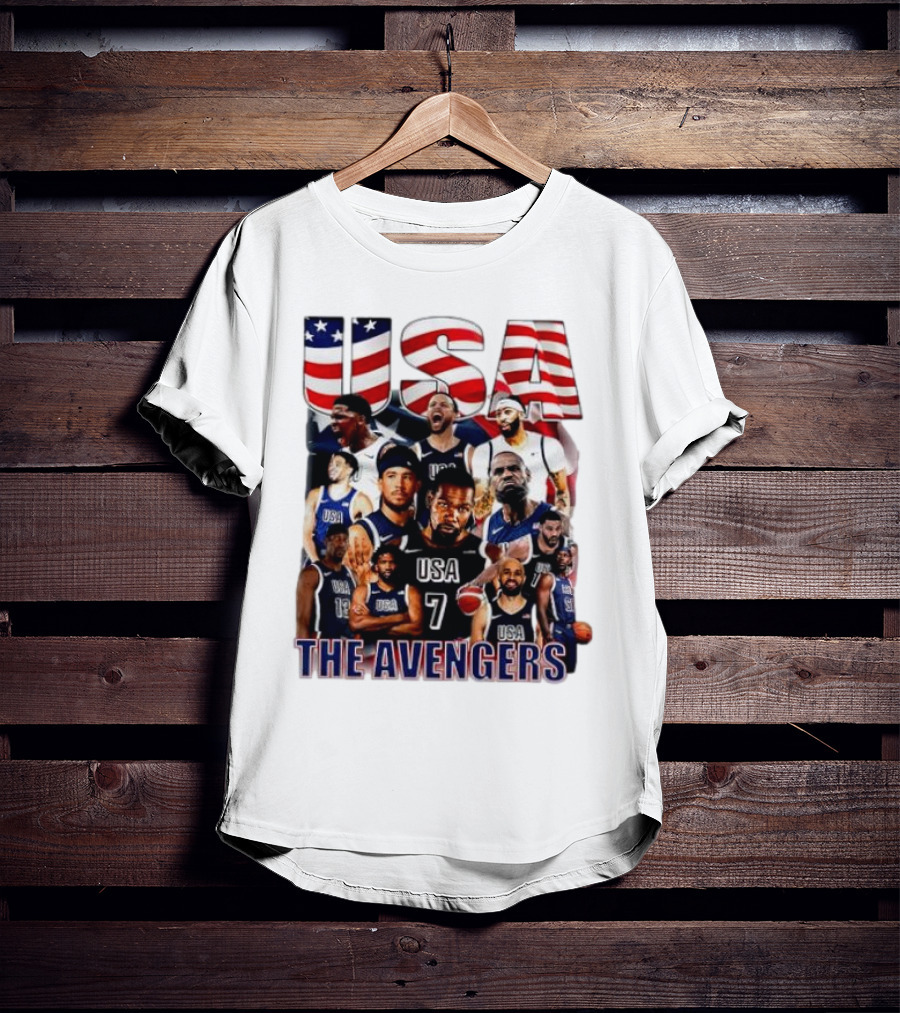USA The Avengers All Team Players Basketball Stars T-Shirt