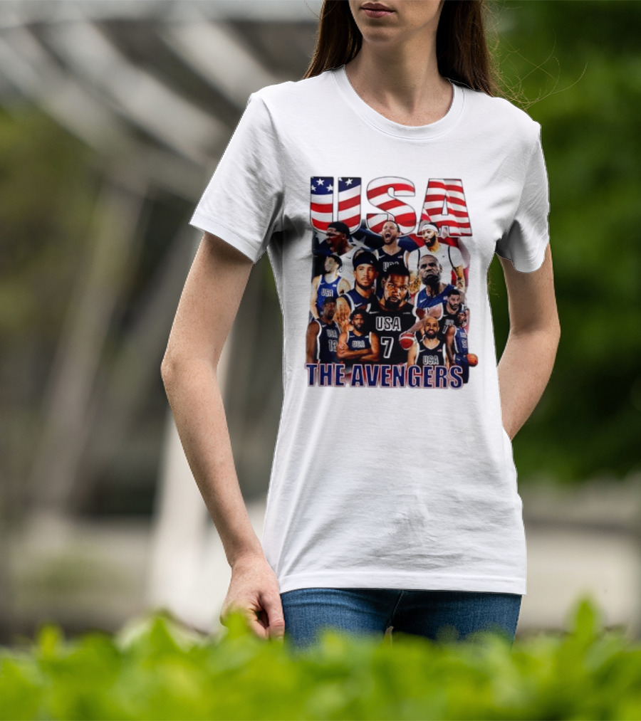 USA The Avengers All Team Players Basketball Stars T-Shirt