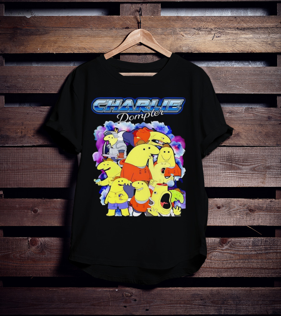 Charlie Dompler Colorful Cartoon Characters T-Shirt