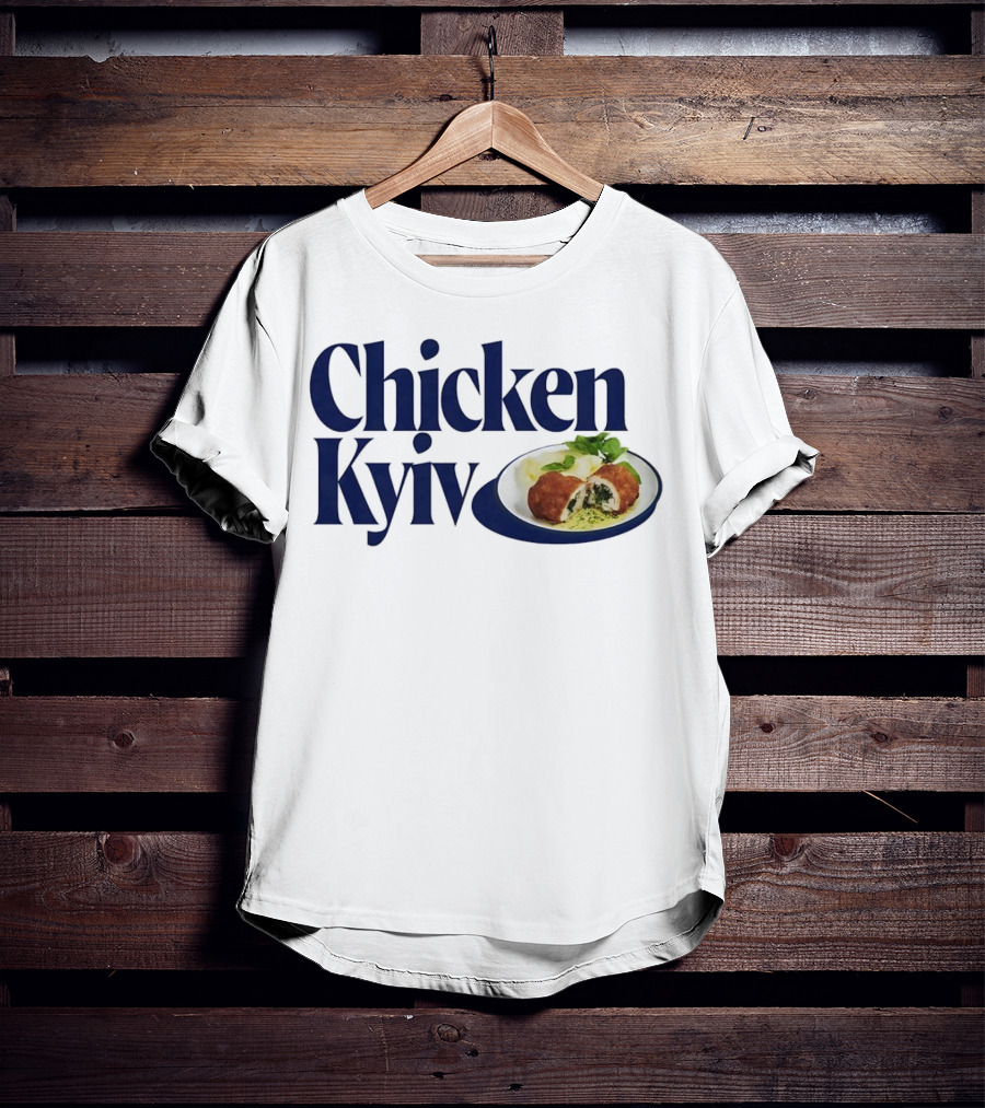 Chicken Kyiv Plate With Stuffed Cutlet And Greens T-Shirt
