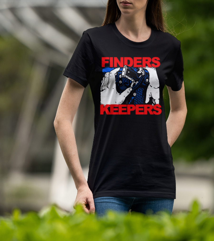 Finders Keepers Gun In Holster Pop T-Shirt