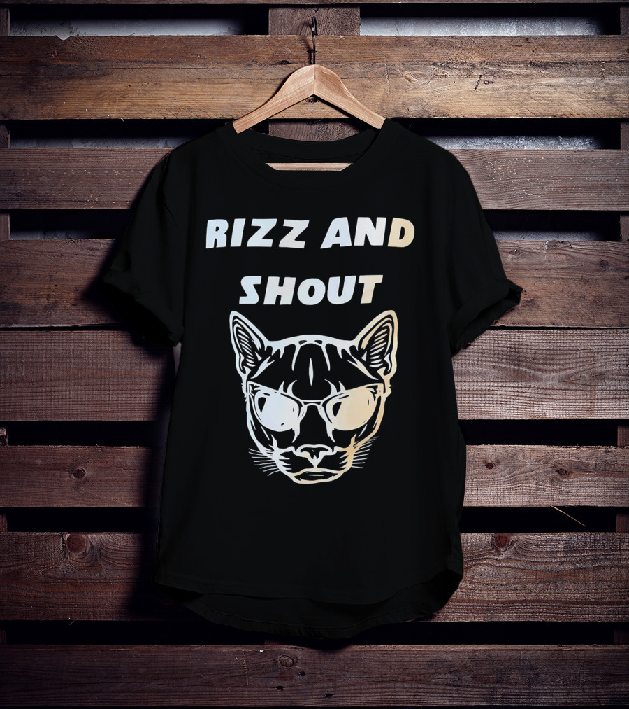 Rizz And Shout Panther With Sunglasses T-Shirt