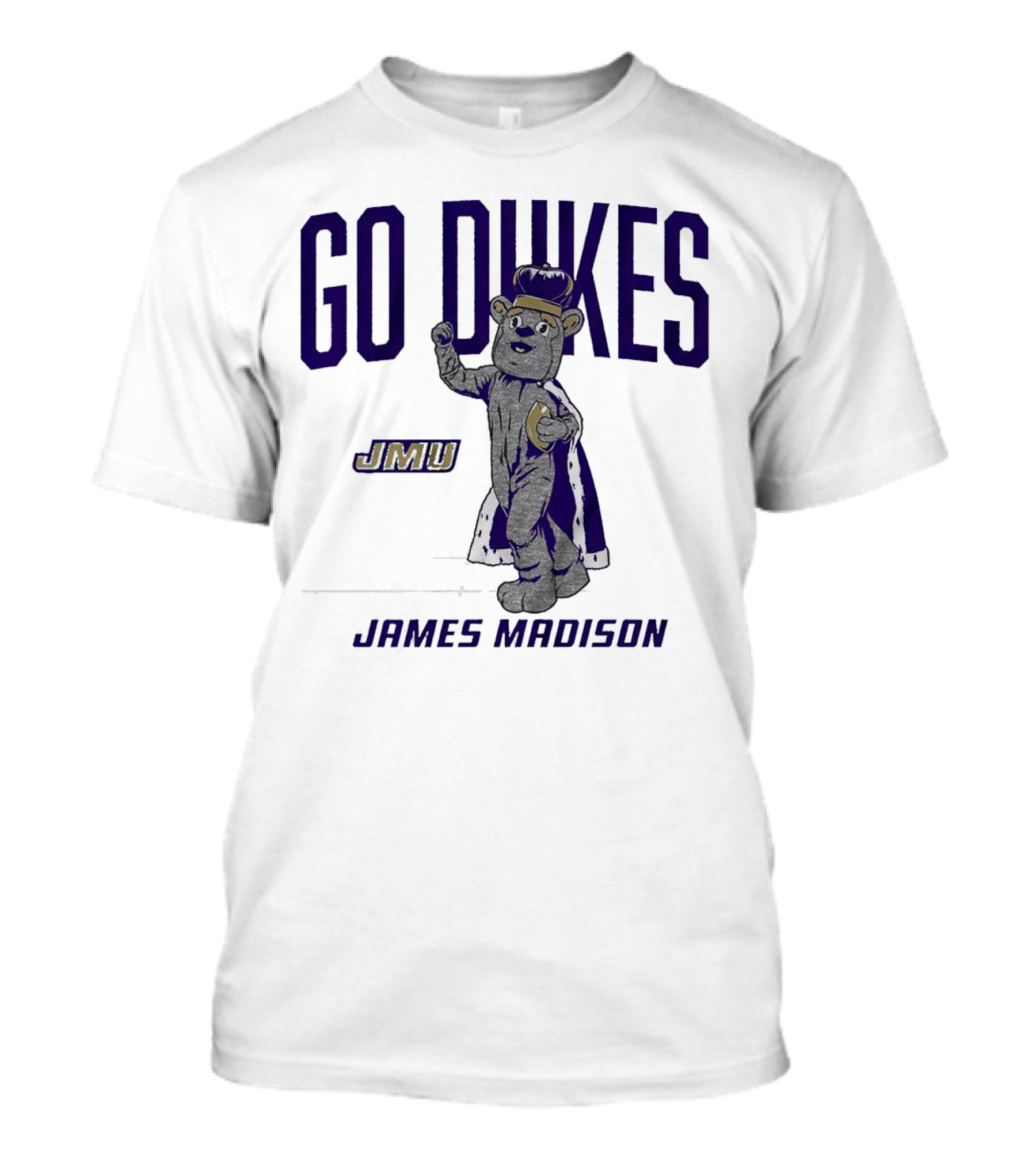 James Madison Dukes JMU Go Dukes Mascot T-Shirt