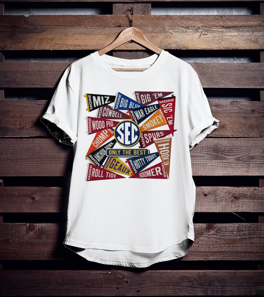 SEC Only The Best Mizzou Tigers More Pennants T-Shirt