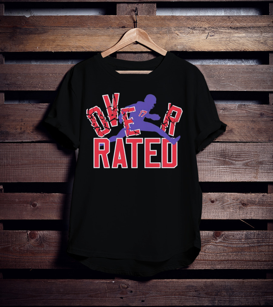 Overrated Josh Allen Football Buffalo Bills Player T-Shirt