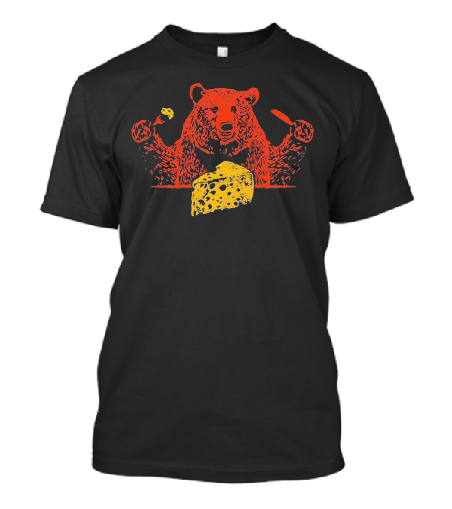 Chicago Bears Let’s Eat Cheese Fork Knife Bear T-Shirt