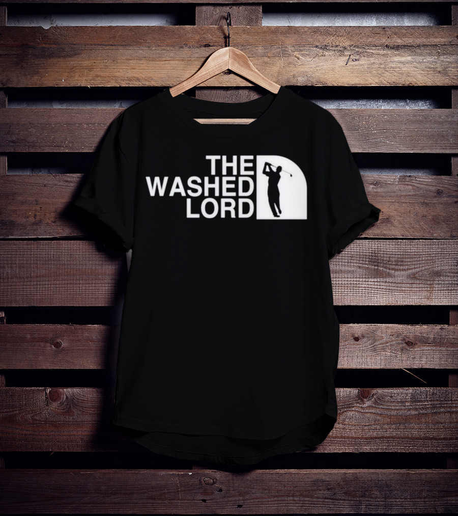 The Washed Lord Golf Swing Silhouette Mock T-Shirt