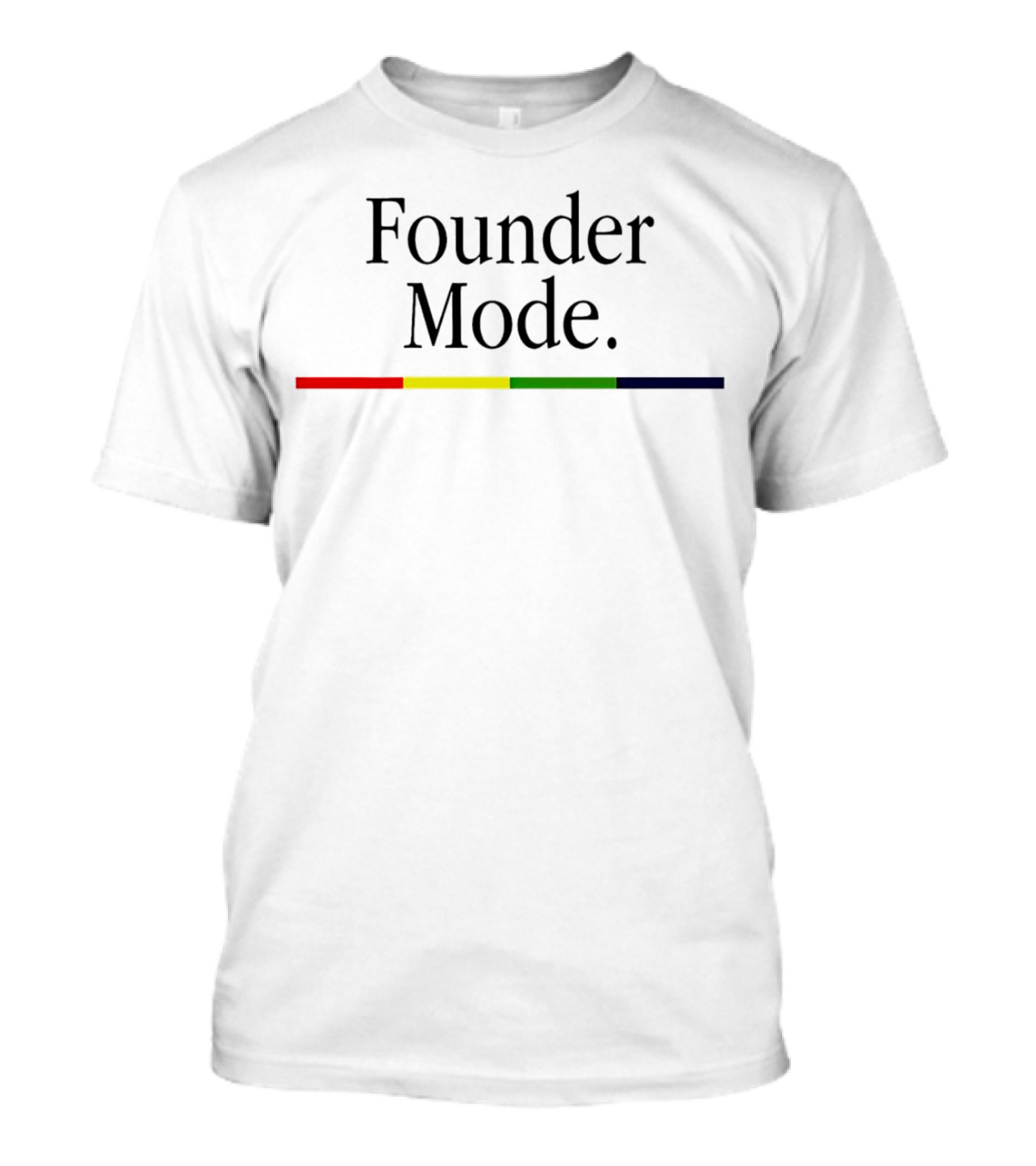 Founder Mode Levelsio Color Bar T-Shirt